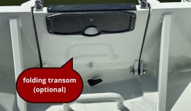 Folding transom (optional)